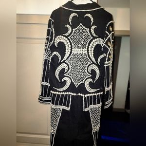 Custom made Balmain inspired black jumpsuit